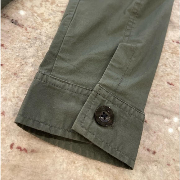 Woolrich army green lightweight pea coat size L - Picture 5 of 12